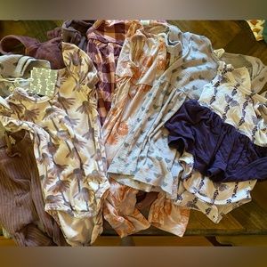 Kate Quinn 12-18m purple bundle! Dresses, jumpsuits, frilly onesies. NWT or EUC!